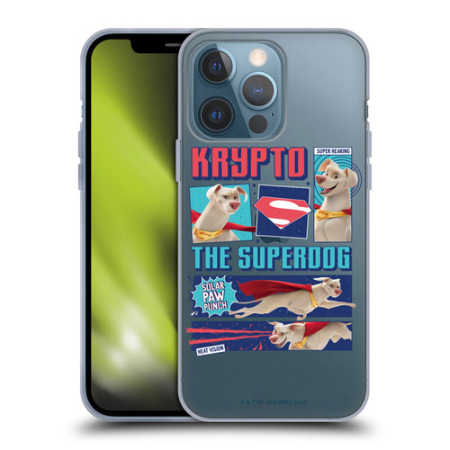 DC League Of Super Pets Graphics Krypto The Superdog Soft Gel Case for Apple iPhone 13 Pro