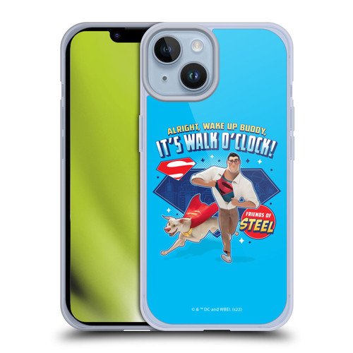 DC League Of Super Pets Graphics It's Walk O' Clock Soft Gel Case for Apple iPhone 14