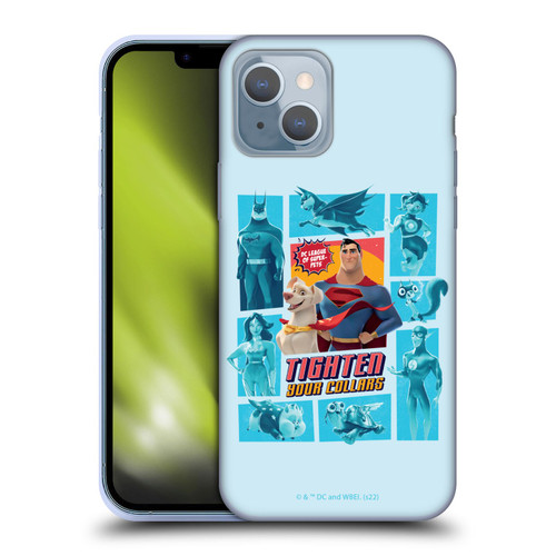 DC League Of Super Pets Graphics Tighten Your Collars Soft Gel Case for Apple iPhone 14