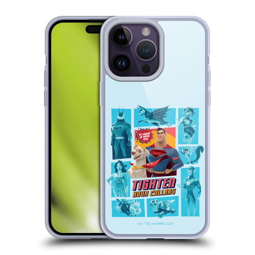 DC League Of Super Pets Graphics Tighten Your Collars Soft Gel Case for Apple iPhone 14 Pro Max