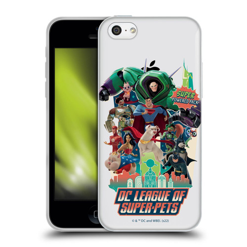 DC League Of Super Pets Graphics Super Powered Pack Soft Gel Case for Apple iPhone 5c