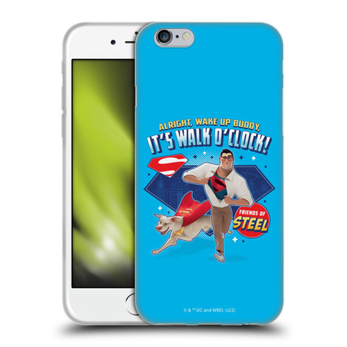DC League Of Super Pets Graphics It's Walk O' Clock Soft Gel Case for Apple iPhone 6 / iPhone 6s