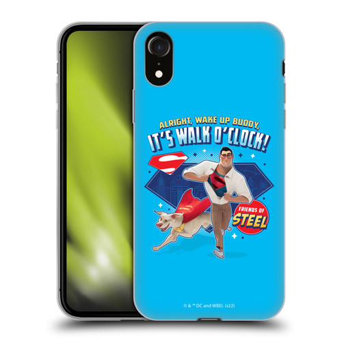 DC League Of Super Pets Graphics It's Walk O' Clock Soft Gel Case for Apple iPhone XR