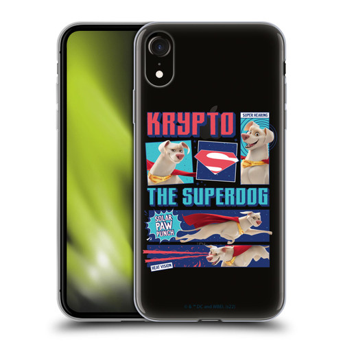 DC League Of Super Pets Graphics Krypto The Superdog Soft Gel Case for Apple iPhone XR