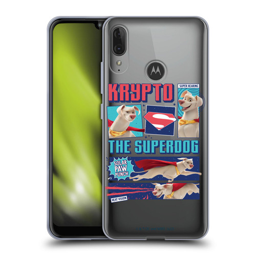 DC League Of Super Pets Graphics Krypto The Superdog Soft Gel Case for Motorola Moto E6 Plus