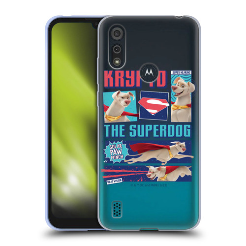 DC League Of Super Pets Graphics Krypto The Superdog Soft Gel Case for Motorola Moto E6s (2020)
