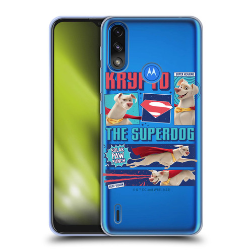 DC League Of Super Pets Graphics Krypto The Superdog Soft Gel Case for Motorola Moto E7 Power / Moto E7i Power