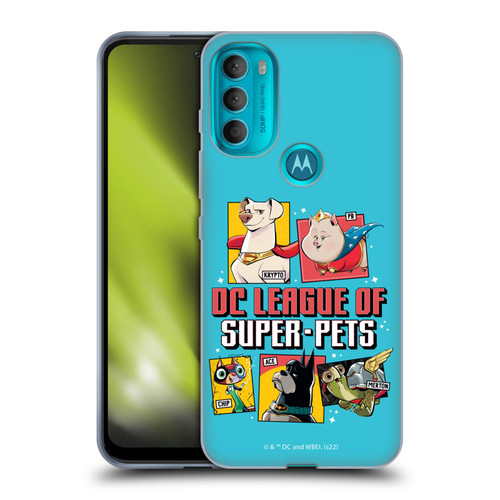 DC League Of Super Pets Graphics Characters 2 Soft Gel Case for Motorola Moto G71 5G