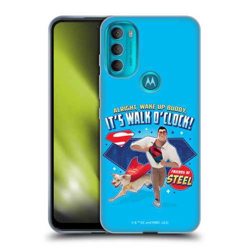 DC League Of Super Pets Graphics It's Walk O' Clock Soft Gel Case for Motorola Moto G71 5G