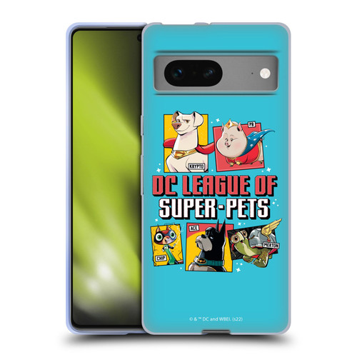 DC League Of Super Pets Graphics Characters 2 Soft Gel Case for Google Pixel 7