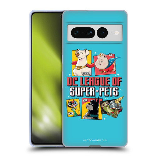 DC League Of Super Pets Graphics Characters 2 Soft Gel Case for Google Pixel 7 Pro