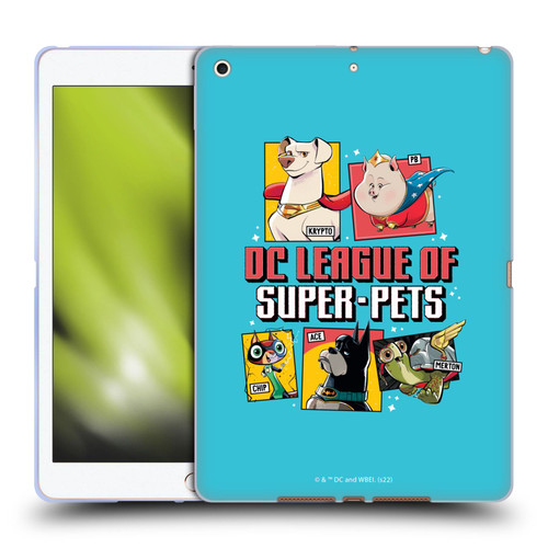 DC League Of Super Pets Graphics Characters 2 Soft Gel Case for Apple iPad 10.2 2019/2020/2021