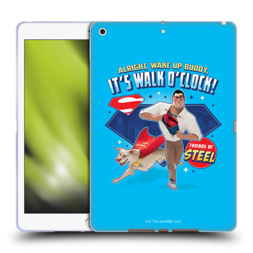 DC League Of Super Pets Graphics It's Walk O' Clock Soft Gel Case for Apple iPad 10.2 2019/2020/2021