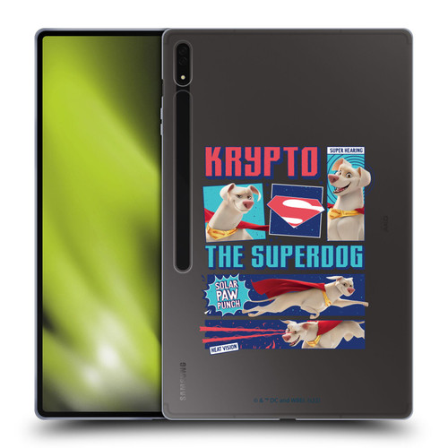 DC League Of Super Pets Graphics Krypto The Superdog Soft Gel Case for Samsung Galaxy Tab S8 Ultra