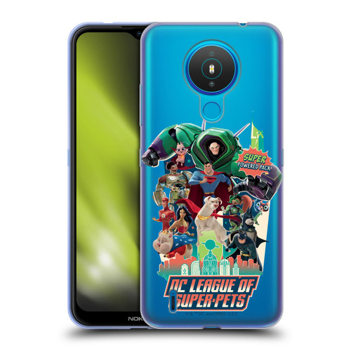 DC League Of Super Pets Graphics Super Powered Pack Soft Gel Case for Nokia 1.4