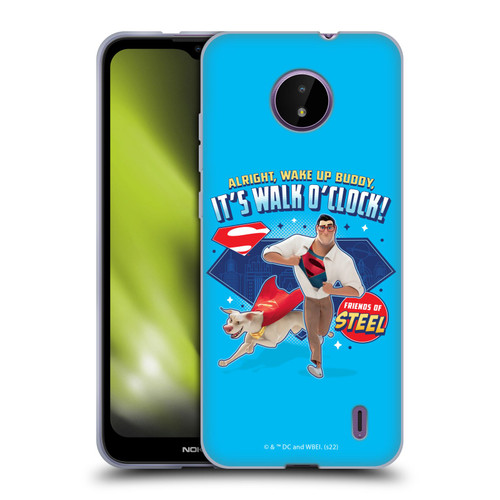 DC League Of Super Pets Graphics It's Walk O' Clock Soft Gel Case for Nokia C10 / C20
