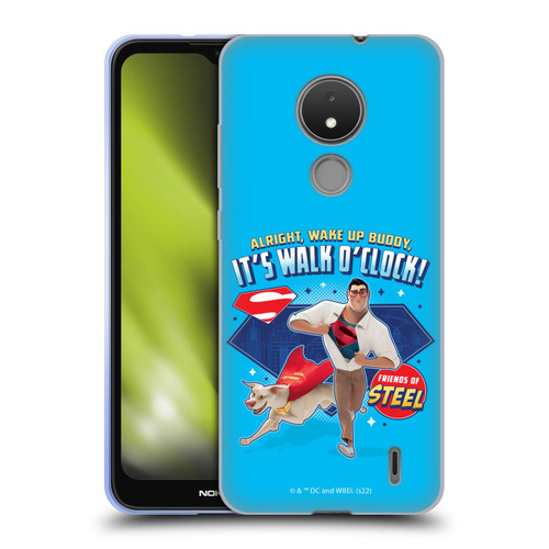 DC League Of Super Pets Graphics It's Walk O' Clock Soft Gel Case for Nokia C21