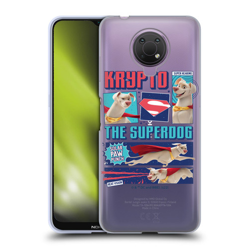 DC League Of Super Pets Graphics Krypto The Superdog Soft Gel Case for Nokia G10