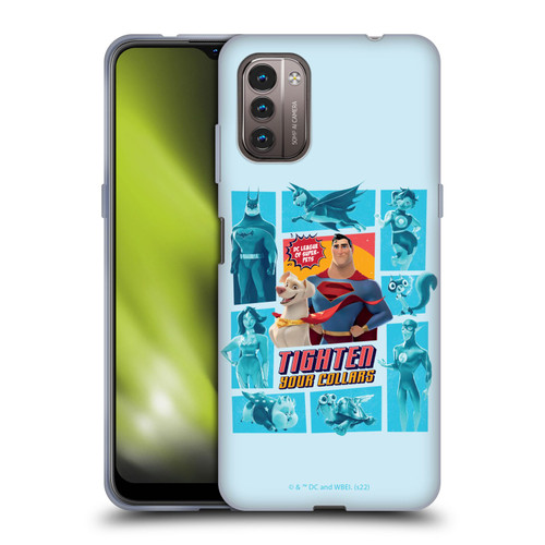 DC League Of Super Pets Graphics Tighten Your Collars Soft Gel Case for Nokia G11 / G21
