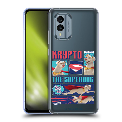 DC League Of Super Pets Graphics Krypto The Superdog Soft Gel Case for Nokia X30