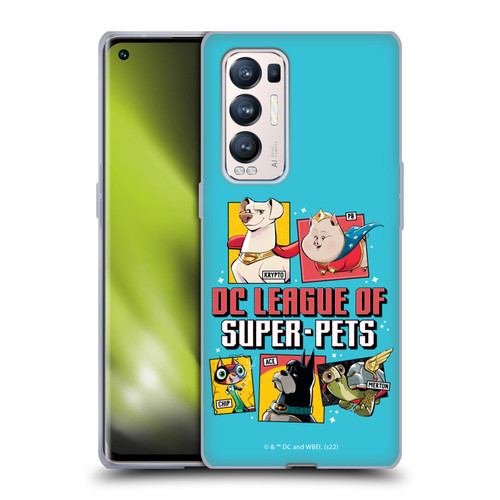 DC League Of Super Pets Graphics Characters 2 Soft Gel Case for OPPO Find X3 Neo / Reno5 Pro+ 5G
