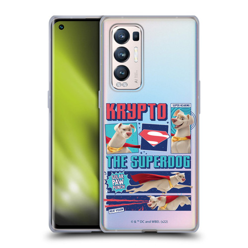 DC League Of Super Pets Graphics Krypto The Superdog Soft Gel Case for OPPO Find X3 Neo / Reno5 Pro+ 5G