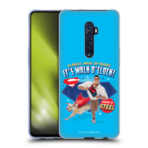 DC League Of Super Pets Graphics It's Walk O' Clock Soft Gel Case for OPPO Reno 2
