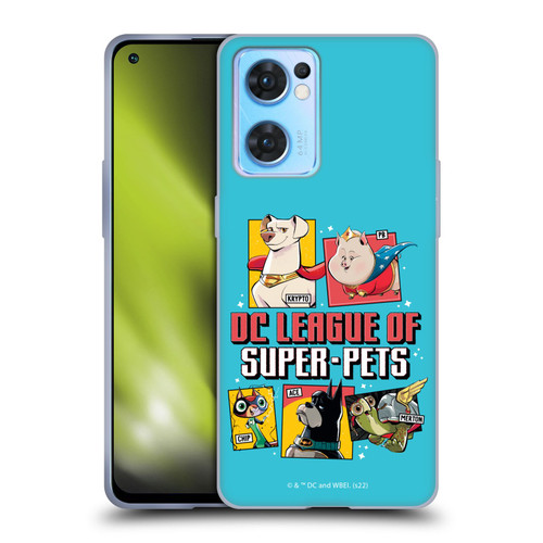 DC League Of Super Pets Graphics Characters 2 Soft Gel Case for OPPO Reno7 5G / Find X5 Lite