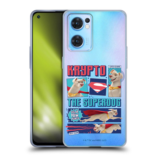 DC League Of Super Pets Graphics Krypto The Superdog Soft Gel Case for OPPO Reno7 5G / Find X5 Lite