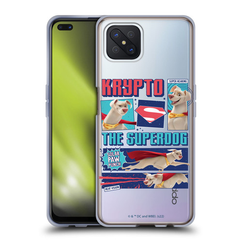 DC League Of Super Pets Graphics Krypto The Superdog Soft Gel Case for OPPO Reno4 Z 5G