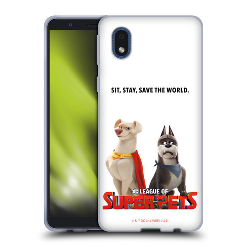 DC League Of Super Pets Graphics Characters 1 Soft Gel Case for Samsung Galaxy A01 Core (2020)