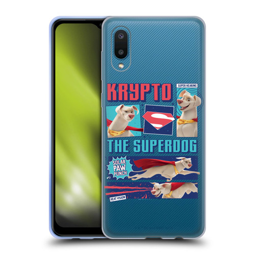 DC League Of Super Pets Graphics Krypto The Superdog Soft Gel Case for Samsung Galaxy A02/M02 (2021)