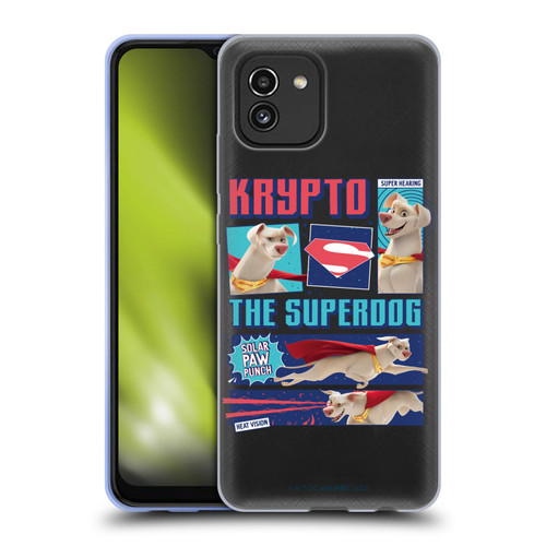 DC League Of Super Pets Graphics Krypto The Superdog Soft Gel Case for Samsung Galaxy A03 (2021)