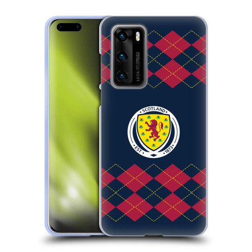Scotland National Football Team Logo 2 Argyle Soft Gel Case for Huawei P40 5G