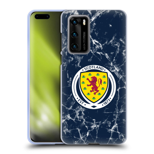 Scotland National Football Team Logo 2 Marble Soft Gel Case for Huawei P40 5G