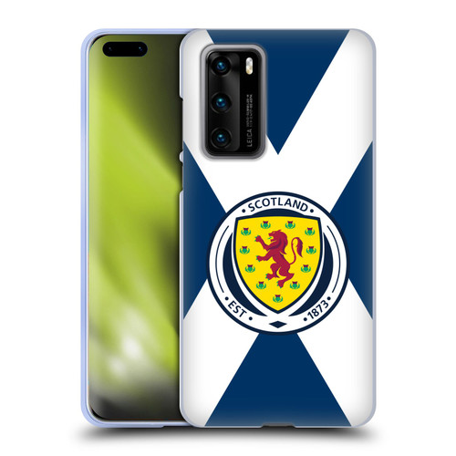 Scotland National Football Team Logo 2 Scotland Flag Soft Gel Case for Huawei P40 5G