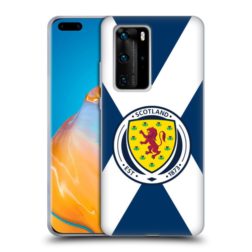 Scotland National Football Team Logo 2 Scotland Flag Soft Gel Case for Huawei P40 Pro / P40 Pro Plus 5G