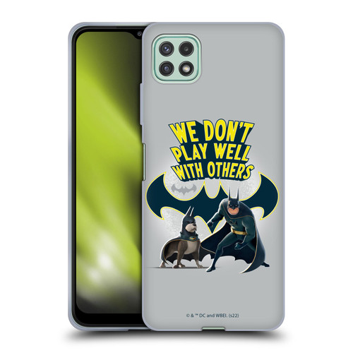 DC League Of Super Pets Graphics We Don't Play Well With Others Soft Gel Case for Samsung Galaxy A22 5G / F42 5G (2021)