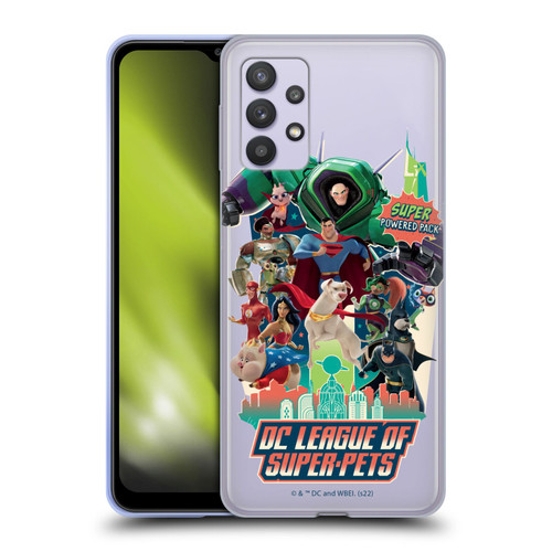 DC League Of Super Pets Graphics Super Powered Pack Soft Gel Case for Samsung Galaxy A32 5G / M32 5G (2021)