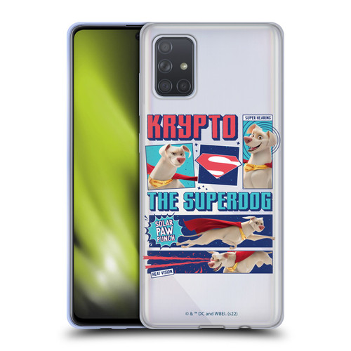 DC League Of Super Pets Graphics Krypto The Superdog Soft Gel Case for Samsung Galaxy A71 (2019)