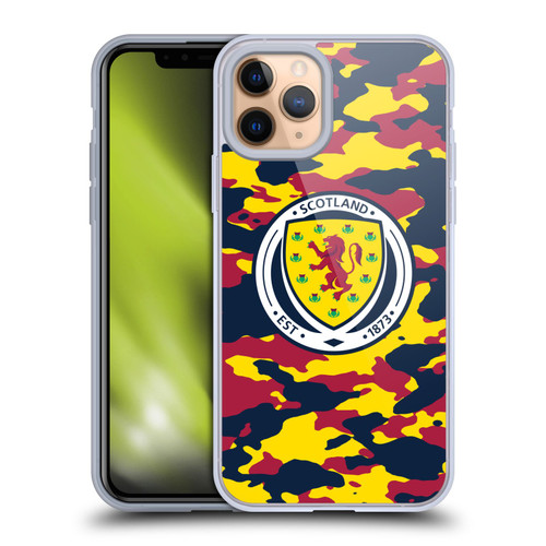 Scotland National Football Team Logo 2 Camouflage Soft Gel Case for Apple iPhone 11 Pro