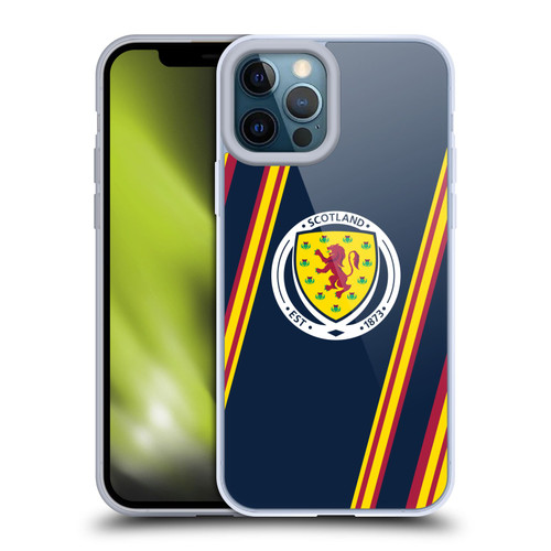 Scotland National Football Team Logo 2 Stripes Soft Gel Case for Apple iPhone 12 Pro Max
