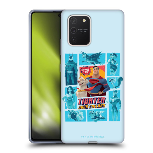 DC League Of Super Pets Graphics Tighten Your Collars Soft Gel Case for Samsung Galaxy S10 Lite