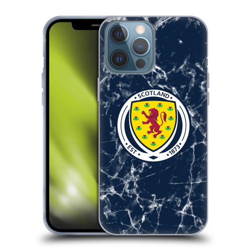 Scotland National Football Team Logo 2 Marble Soft Gel Case for Apple iPhone 13 Pro Max