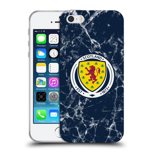 Scotland National Football Team Logo 2 Marble Soft Gel Case for Apple iPhone 5 / 5s / iPhone SE 2016
