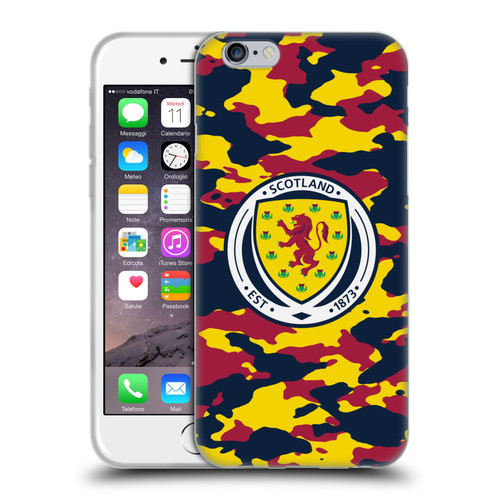 Scotland National Football Team Logo 2 Camouflage Soft Gel Case for Apple iPhone 6 / iPhone 6s