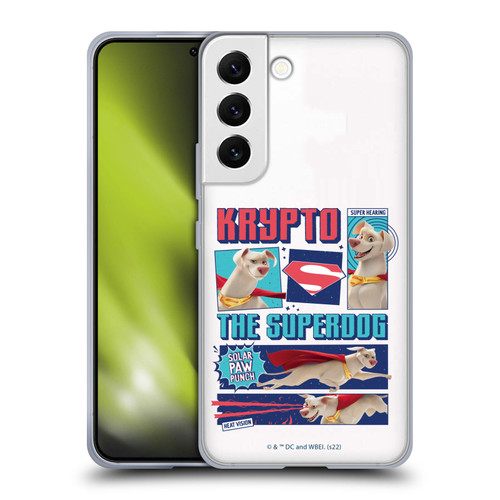 DC League Of Super Pets Graphics Krypto The Superdog Soft Gel Case for Samsung Galaxy S22 5G