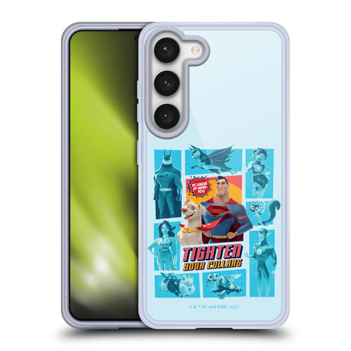 DC League Of Super Pets Graphics Tighten Your Collars Soft Gel Case for Samsung Galaxy S23 5G