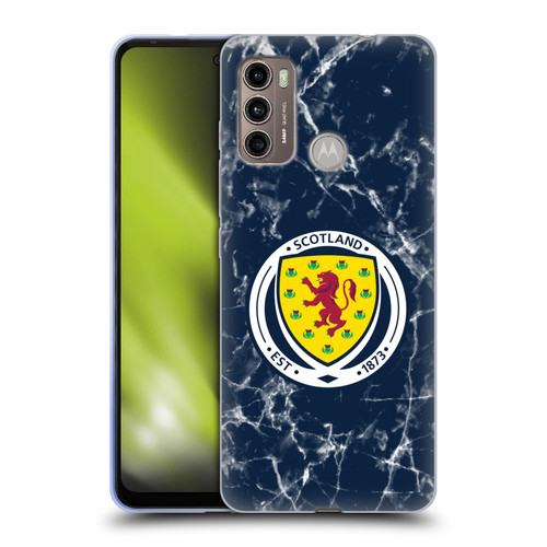 Scotland National Football Team Logo 2 Marble Soft Gel Case for Motorola Moto G60 / Moto G40 Fusion