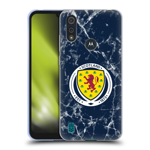 Scotland National Football Team Logo 2 Marble Soft Gel Case for Motorola Moto E6s (2020)